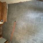 Pattern tile install