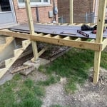 New deck build in progress.