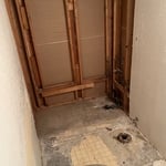 Mold removal and repair underway