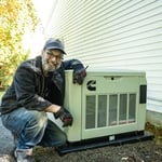 One of the great things about this generator is the perfect square form factor, which fits nicely in most yards.