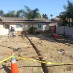 Main water line going to house