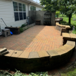 Brick paver patio
