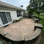 Brick paver patio