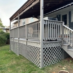 Front of deck with new skirt