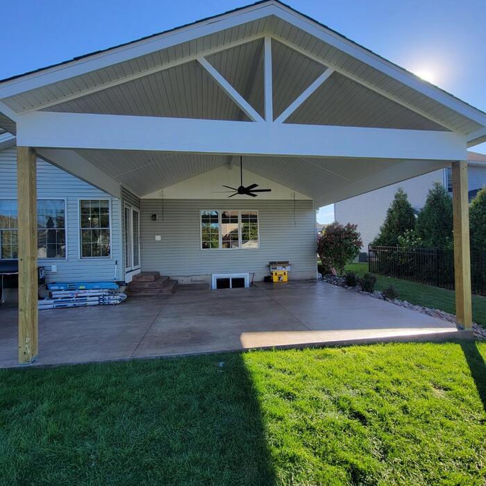 Backyard patio cover
