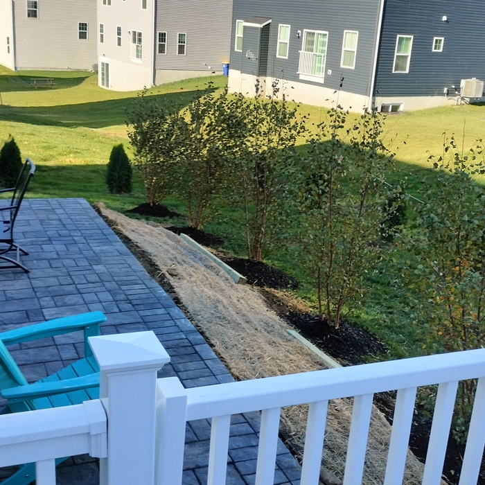 The gate built on porch with a little top end view
