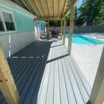 Screened porch addition