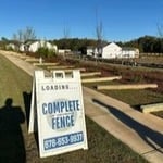 1000' of X-brace privacy with 6x6 posts