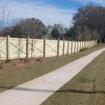 1000' of X-brace privacy with 6x6 posts