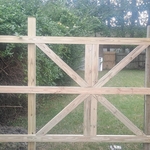 Double barnyard gate