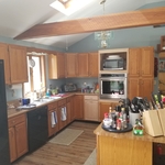 Oak Kitchen Cabinet refinished with natural grain