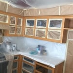 Prepping Cabinet frames before they can get sprayed