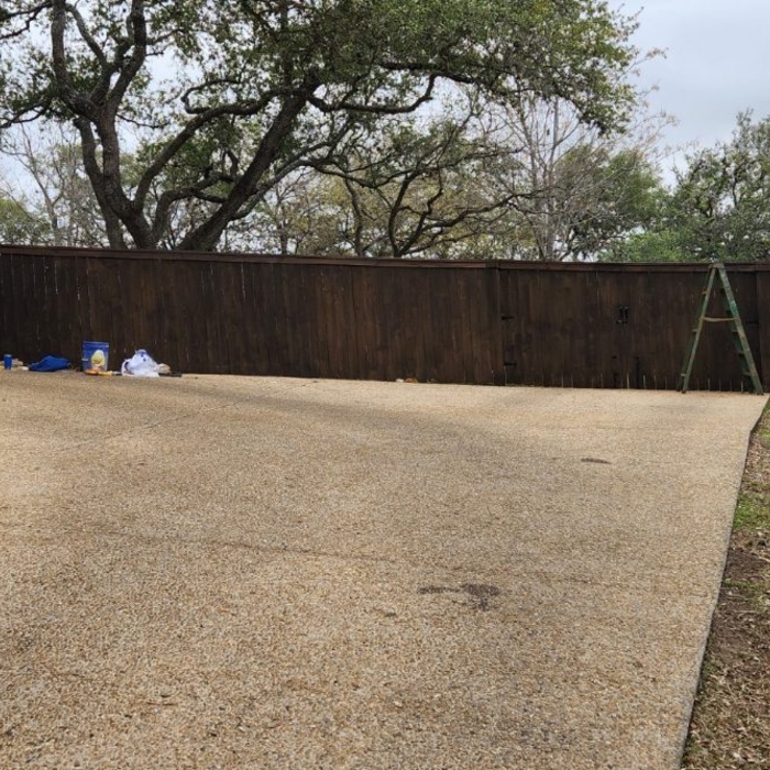 New backyard fence
