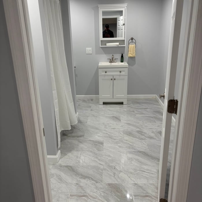 Finished bathroom