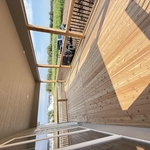 Full cedar deck