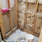 Demo old shower