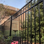 4’ black aluminum fence