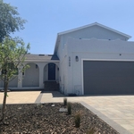 San Jose home remodel including Belgard Catalina Grana concrete paver driveway, walkways, front patio and steps.