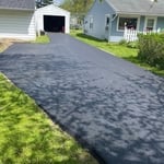 Asphalt driveway install