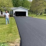 Asphalt driveway install