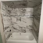 Main tub surround completed