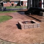 Stamped Patio & Fire Pit