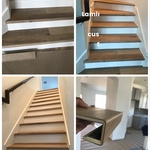LVP installation on floors/new 6" baseboards/Custom Stairs/Accent walls