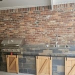 custome barn doors made on site.
Bull grill from Goodwood hardware