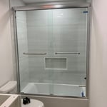 Quarter inch frameless slider