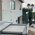 Half inch railing glass
