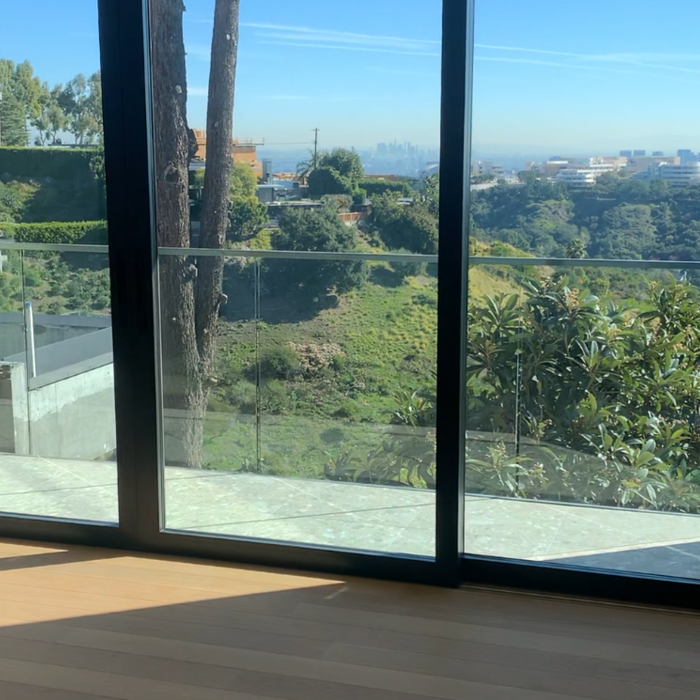 Aluminum sliding door