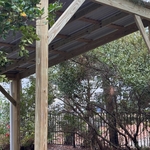 Front of Shelter/ Carport with wind braces