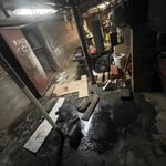 Multifamily basement sewage clean-up