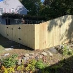 Wood Dog Ear Fence