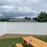 Privacy White Vinyl Fence