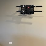 Wall mount frame mounted on wall.