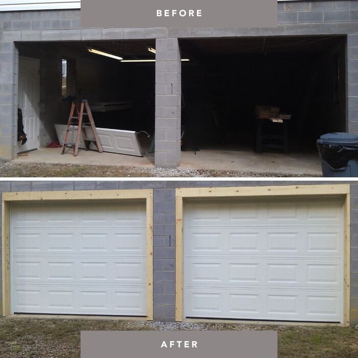 Before and after carport