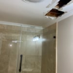 Drywall repair - before