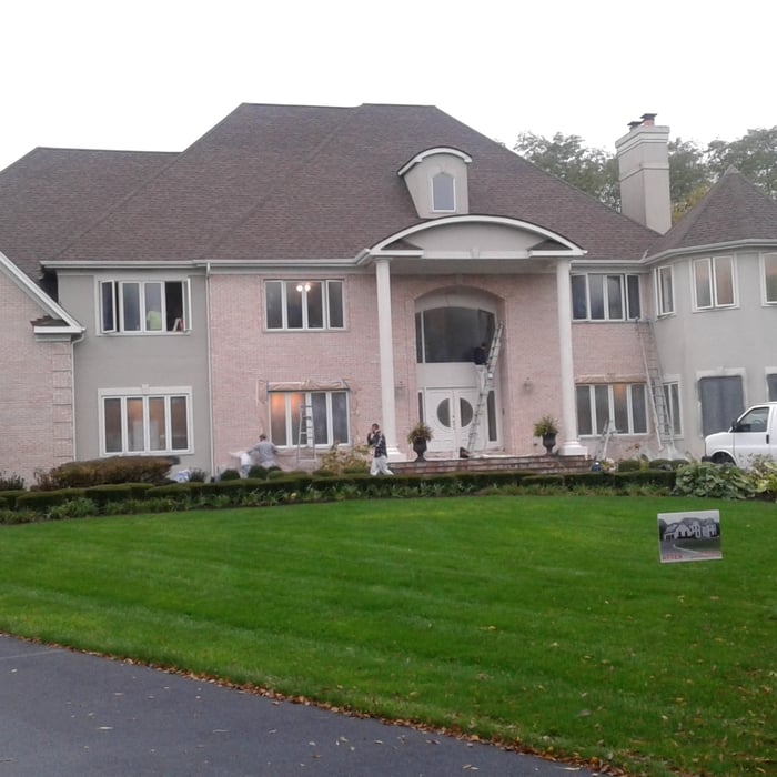 Before Pic Romabio Lime Washin in South Barrington ,IL
