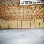6" of Open Cell Foam to underside of roof deck