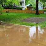 Driveway after a 4 inch rain over a 7 hour time period