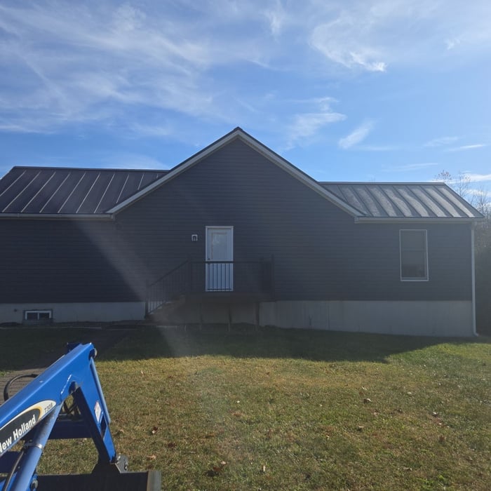 Black Standing Seam Metal Roof