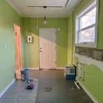Garage renovation + vintage sink install