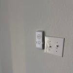 Installed ceiling fan remote to the wall