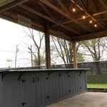Outdoor bar table