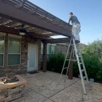 Restaining Pergola