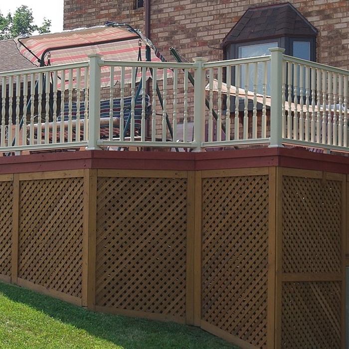 Wood Deck Composite Rail