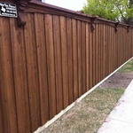 Beautiful Cedar Pre-Stained Fence!