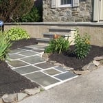 Patio, steps, and walkway