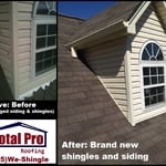 Before and After: New Shingles and Siding